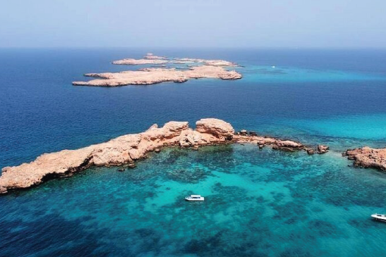 Daymaniyat Islands from above